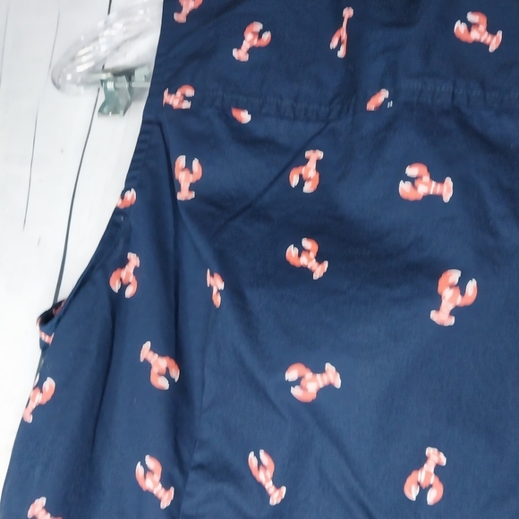 J.Crew Factory Navy Lobster Print Sleeveless Top - Picture 8 of 9
